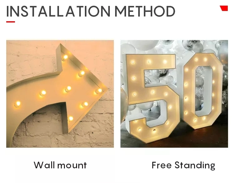 Mirror Stainless Steel 3D LED Backlit Letter Sign 12V LED Sign Acrylic Alphabet Letter Sign Waterproof Acrylic Adventitia Strake LED Edge Light Strip