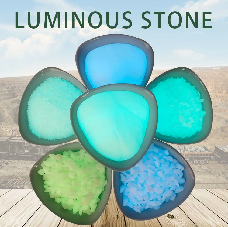 Glowing Stones Garden Glow in The Dark Luminescent in The Dark Marble Stones Glow Glass Chips